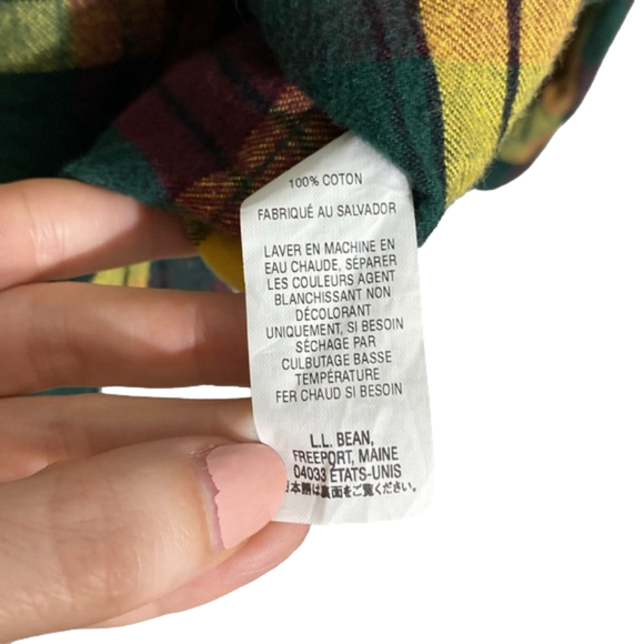 L.L. Bean Flannel Size Medium - Picture 5 of 6